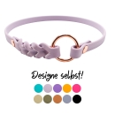 Markenhalsband BioThane® | Halsband für Hundemarke | mit Flechtung | verschiedene Farben und Breiten